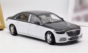 FloZ for Almost Real for Mercedes for Maybach for S-Class for S680 2021 Black White 1:18 Car Pre-Built Model
