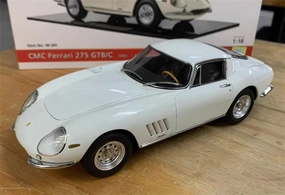 FloZ for CMC for Ferrari for 275 for GTB/C 1966 Classic Sports car Ivory White 1:18 Car Pre-Built Model