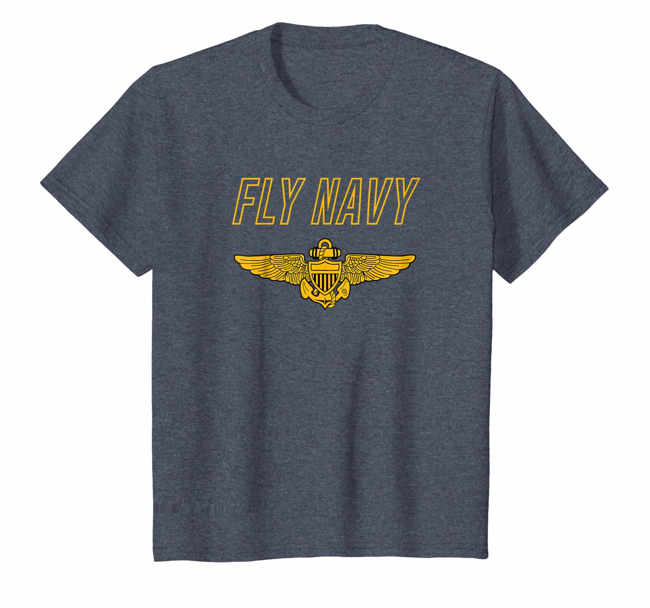 Fly Navy Shirt Classic Naval Officer Pilot Wings Tee