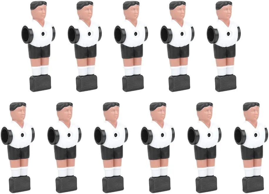 Foosball Players Set, 11PCS 1.4M Table Football Player Replacement Parts Table Soccer Ball Mini Player Great for Tournament Style Soccer Men Replacement