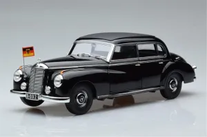 for Norev for Mercedes for Benz 300S W186 1955 for Konrad for ADENAUER CAR Black 1:18 Truck Pre-Built Model