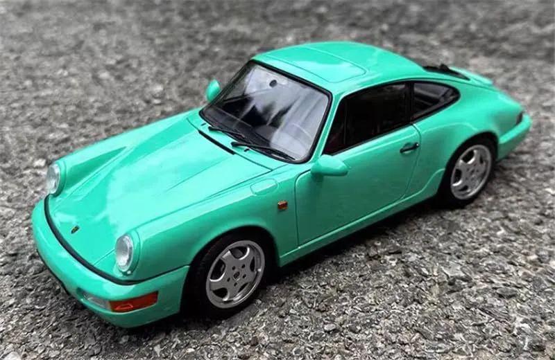 for NOREV for Porsche for 911 for 964 for Carrera 2 1992 Mint Green Hardtop 1:18 Truck Pre-Built Model