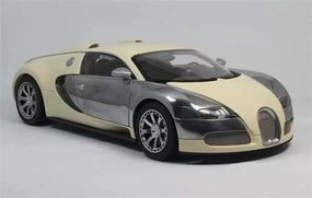 for AUTOART for Bugatti for Veyron Ledition Centenaire Racing Cream White Silver Plated 1:18 car Pre-Built Model