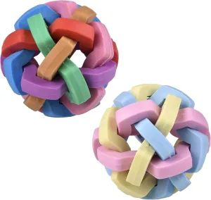 Forest & Twelfth Jumble Balls for Kids, Set of 2, Colorful Sensory Fidget Toy – 3.25" Tangle Knots Bouncy Balls, Kids Party Favors, Sensory Fidget Toys, Goodie Bags Stuffers for Kids, Carnival Prizes