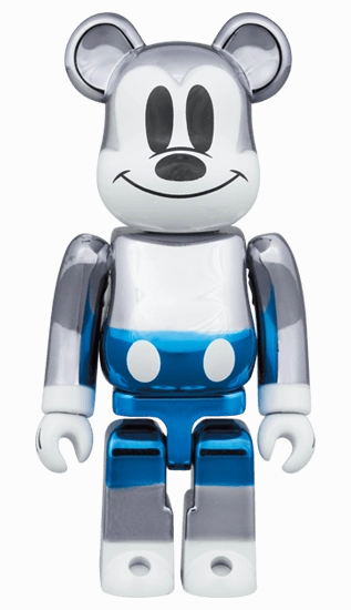 Fragmentdesign Mickey Mouse Blue Ver. Bearbrick 400% 100% (Medicom Exhibition Exclusive)