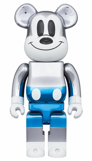 Fragmentdesign Mickey Mouse Blue Ver. Bearbrick 400% 100% (Medicom Exhibition Exclusive)