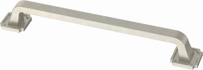 FRANKLIN BRASS Notched Backplate (10-Pack) Cabinet Handles 6-5/16" Hole Center | Satin Nickel Kitchen Pulls, Hardware for Dressers, Drawers, Furniture P40126C-SN-B