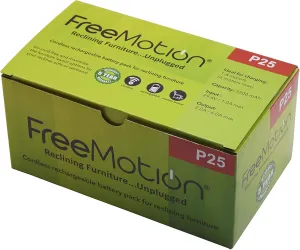 FREEMOTION 2500 mAh Battery Power Recliner Rechargeable Battery Pack, for Sofa Battery, Sectional Battery, Furniture Battery, with Power Supply