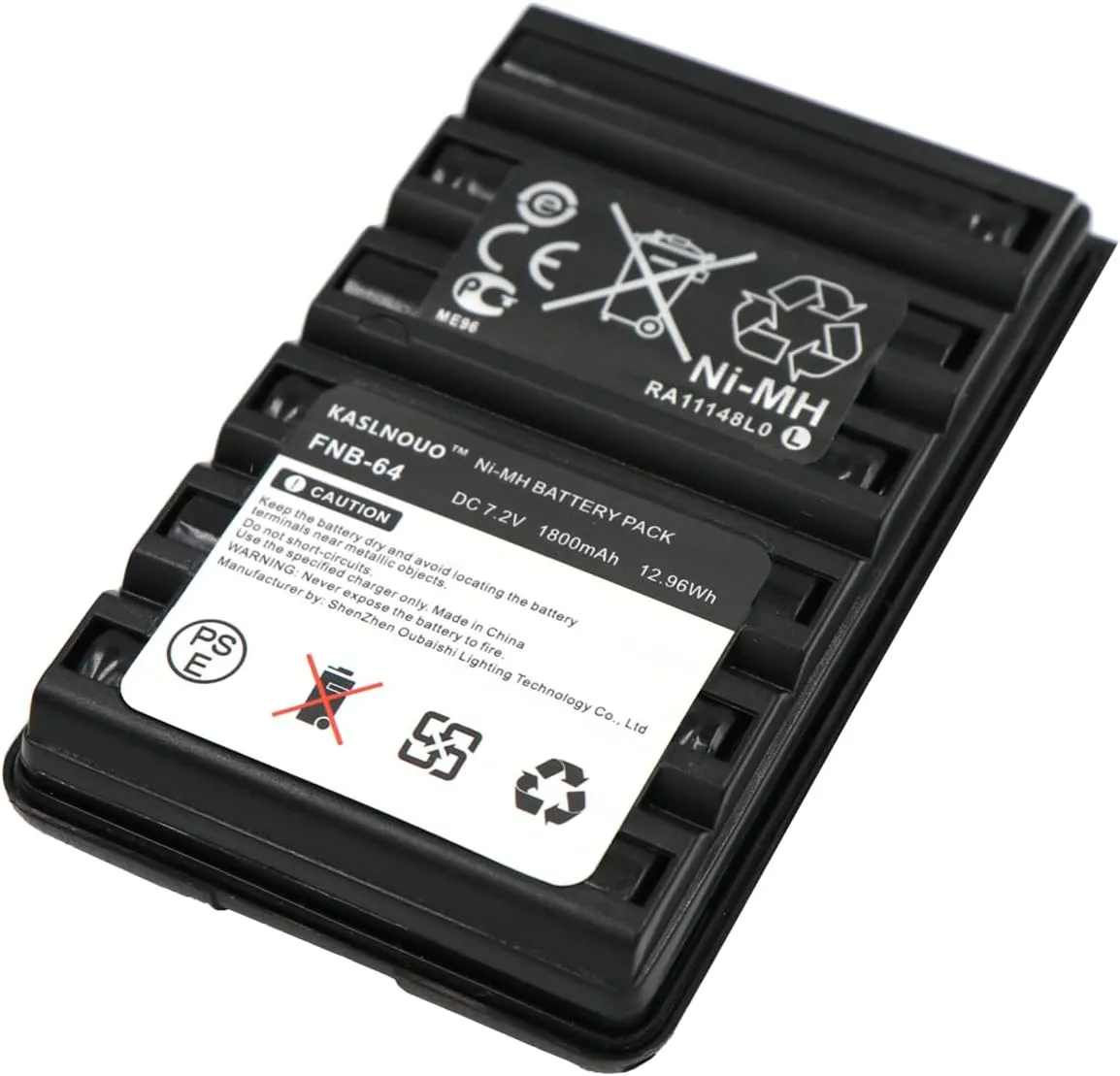 FT-60R Battery Replacement for Yaesu FNB-83 VX-150 VX-160 VX-170 VX-180 FNB-V94 FNB-64 1800mAh 7.2V Ni-MH Rechargeable Battery Pack