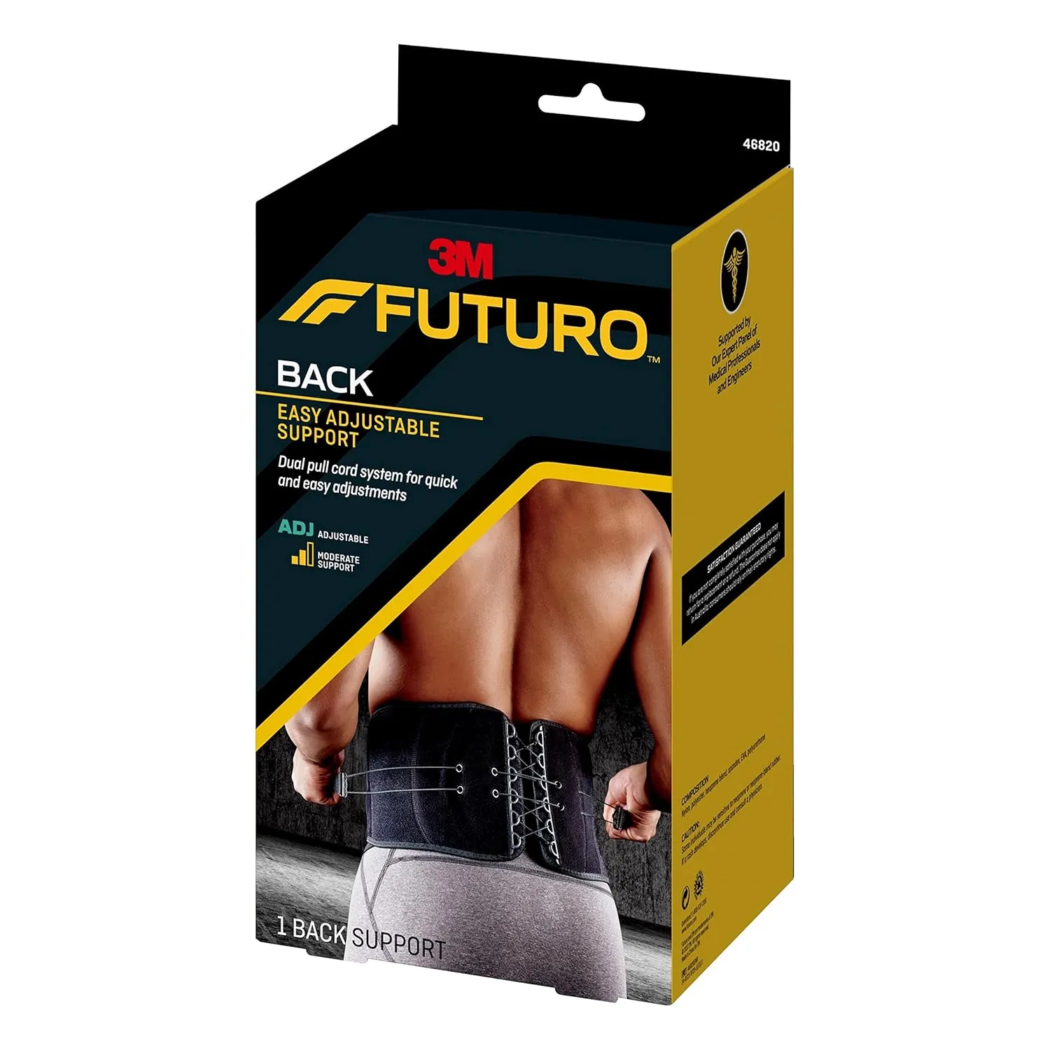 FUTURO Easy Adjustable Back Support, Adjustable