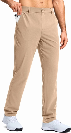 G Gradual Mens Golf Pants Stretch Dress Casual Pants 30"/32"/34" Lightweight Work Travel Slacks for Men with 4 Pockets