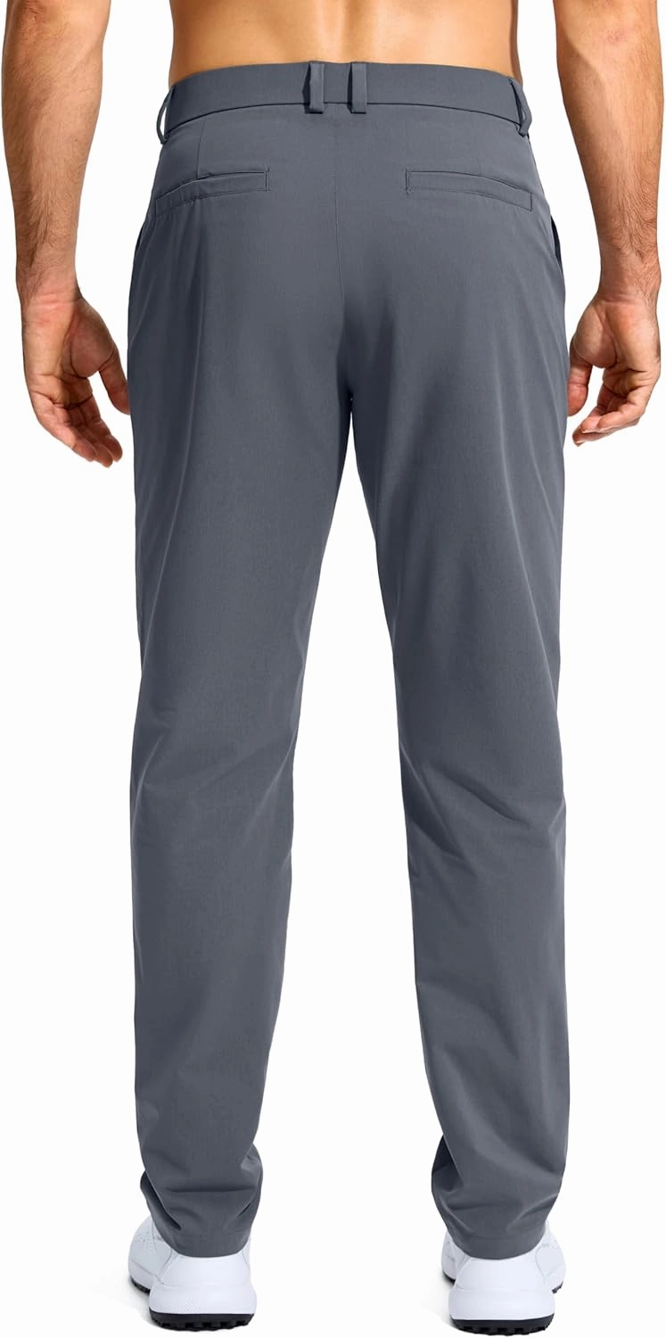 G Gradual Mens Golf Pants Stretch Dress Casual Pants 30"/32"/34" Lightweight Work Travel Slacks for Men with 4 Pockets