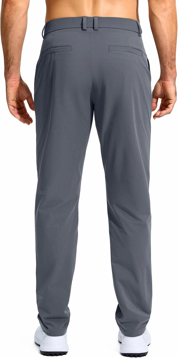 G Gradual Mens Golf Pants Stretch Dress Casual Pants 30"/32"/34" Lightweight Work Travel Slacks for Men with 4 Pockets