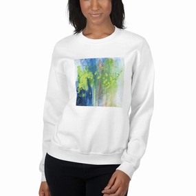 Gaia Green Square Pull Sweatshirt