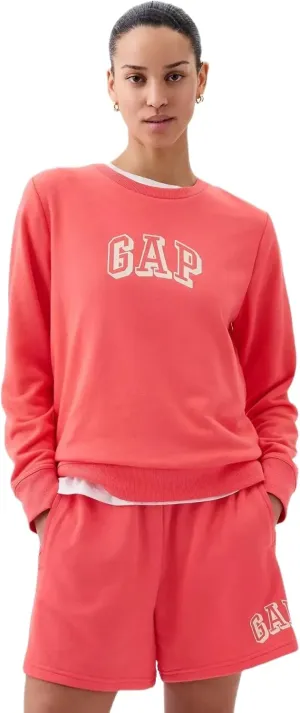 GAP Women's Pull-on Logo Crew Sweatshirt