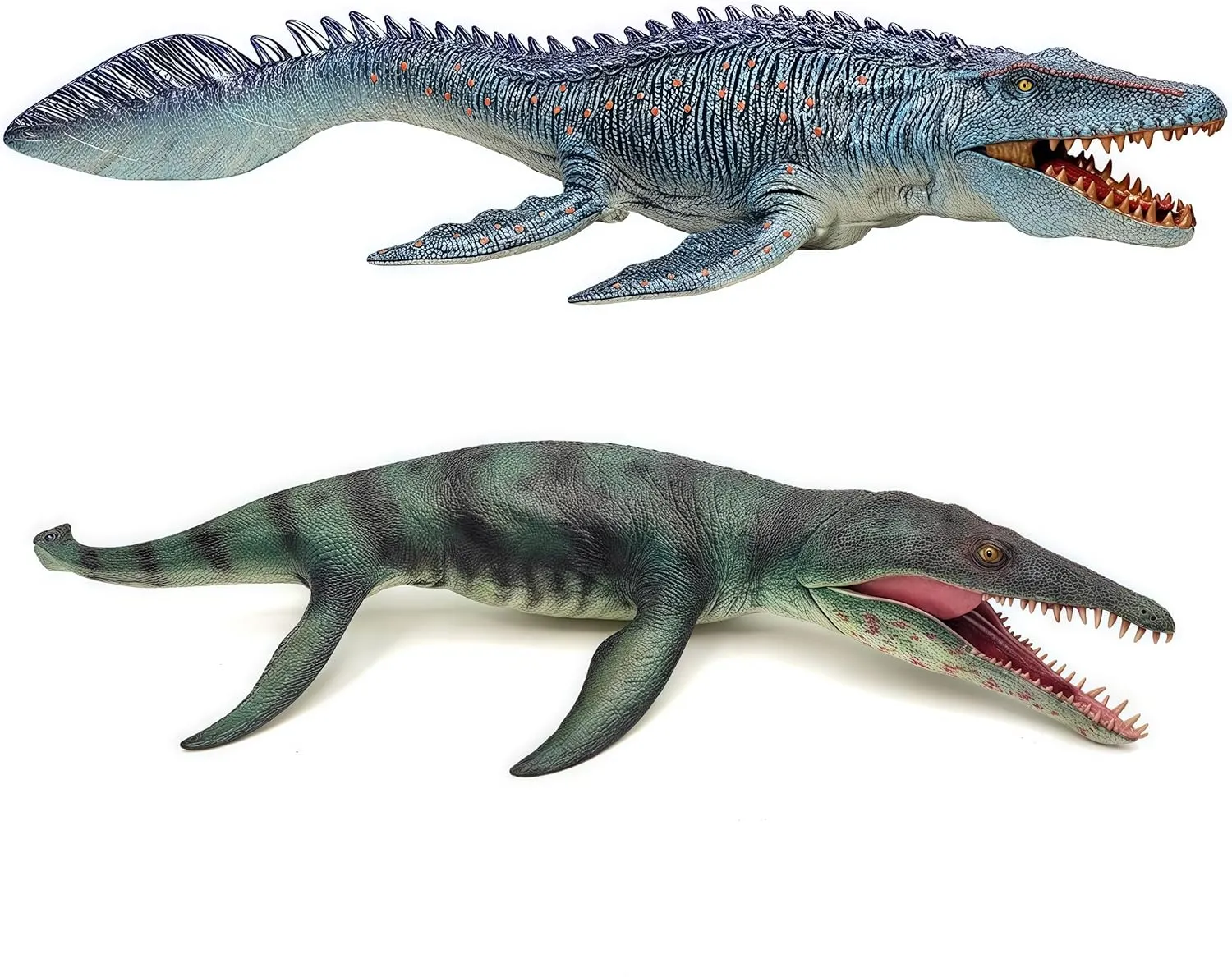Gemini&Genius Mosasaurus and Kronosaurus Toys for Kids- Moveable Jaw Dinosaur Toys Giant Sea Monster- Great Gifts, Collection for Boys and Girls
