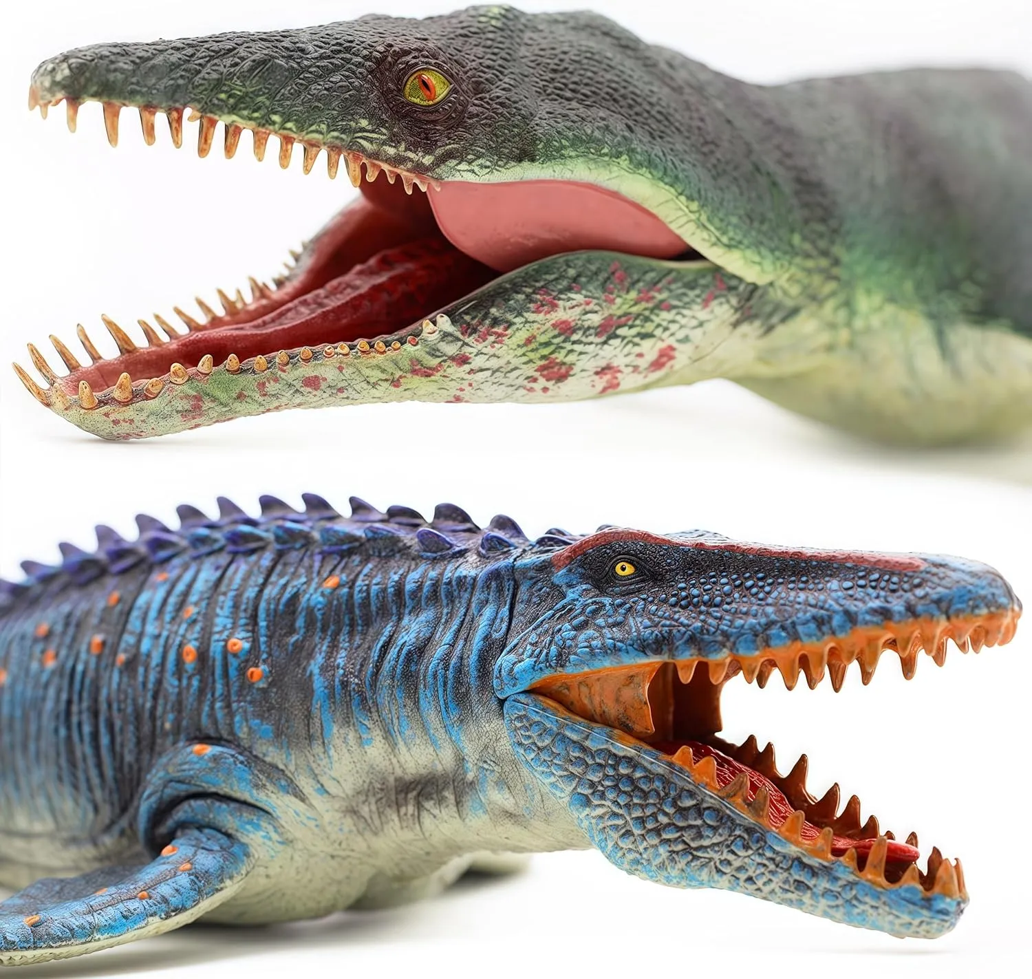 Gemini&Genius Mosasaurus and Kronosaurus Toys for Kids- Moveable Jaw Dinosaur Toys Giant Sea Monster- Great Gifts, Collection for Boys and Girls