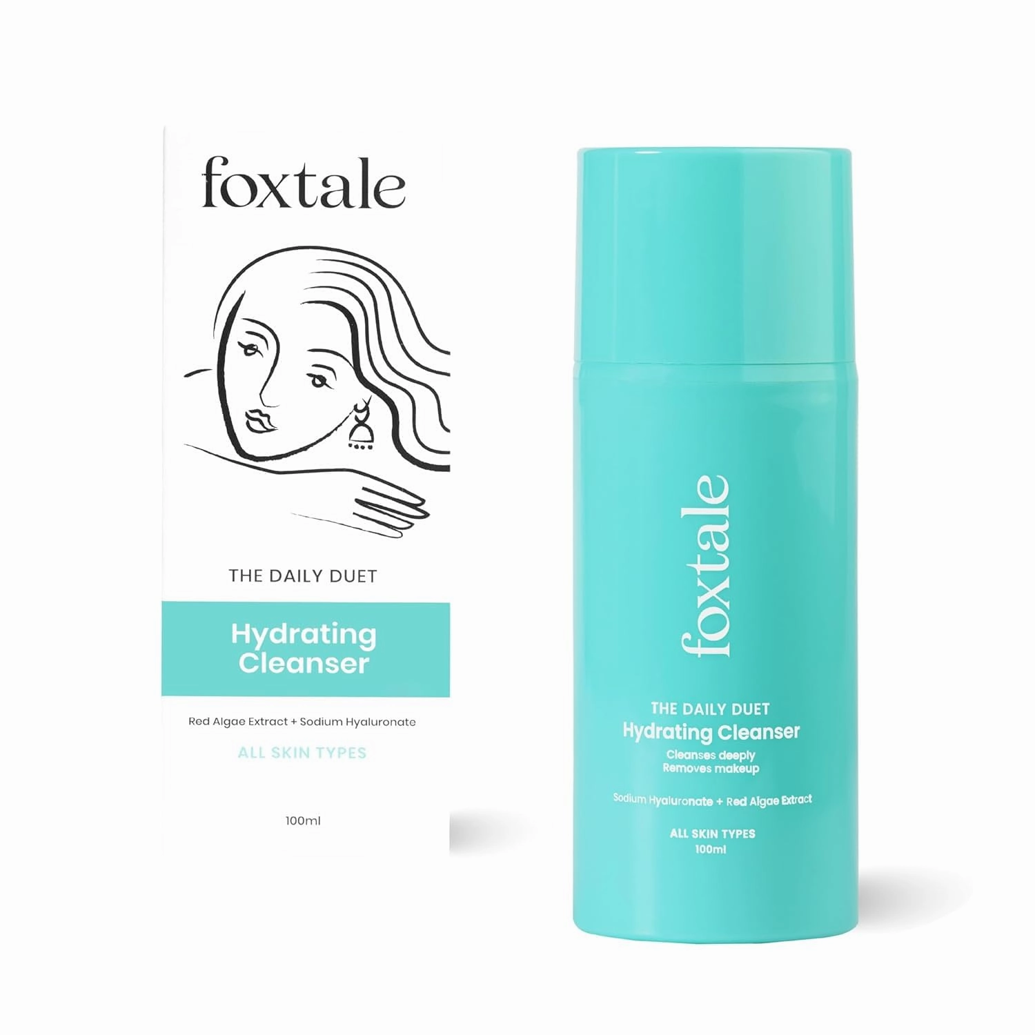 Gentle Hydrating Face Wash with Hyaluronic Acid, Vitamin B5 | Deep Pore Cleansing | Dirt Control | Make-up Remover | Cleanser For Men & Women | All Skin Types | 100 ml