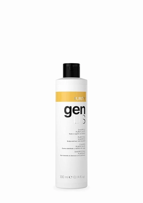 GENUS Purity Purifying Shampoo - Anti-Dandruff Hair Shampoo Enriched with Piroctone Olamine, Sage, Thyme & Rosemary Extracts - Rebalancing, Soothing for Scalp Health - 300ml