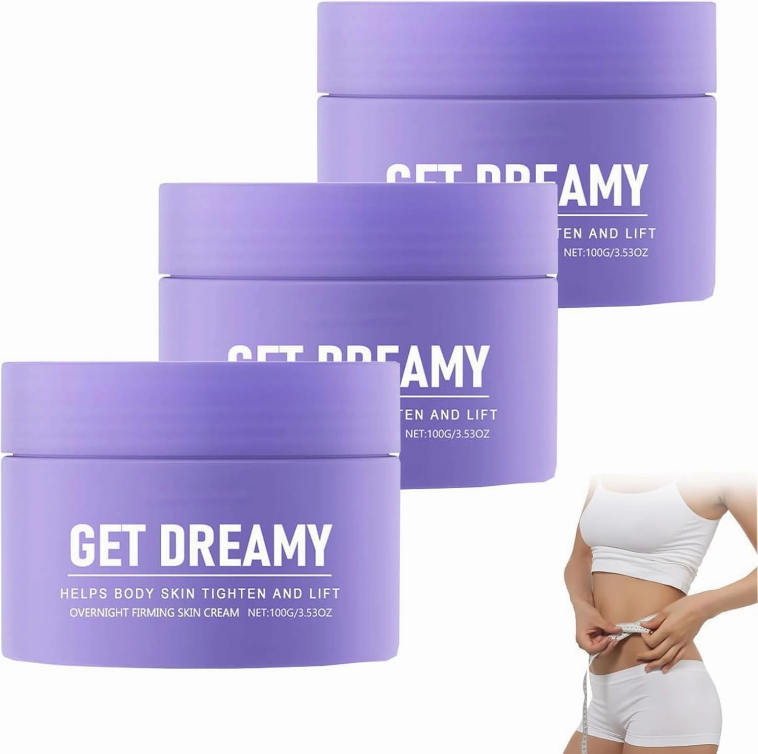 Get Dreamy Overnight Toning Whip, Body Firming Whip That Works While You Sleep, Overnight Toning Firming Body Cream, Helps Target The Appearance Of Loose Skin On The Body (3)