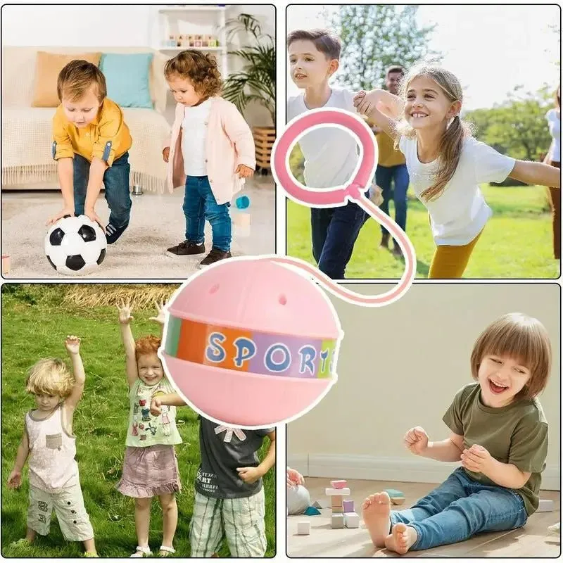 Glowing Ankle Skip Ball Toy - Portable Swing Jump Ball for Bouncing Games and Game Prizes