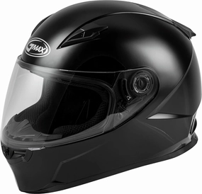 GMAX FF-49, Full-Face Street Helmet for Motorcycle, Moped, and Scooter Riders (BLACK, L)