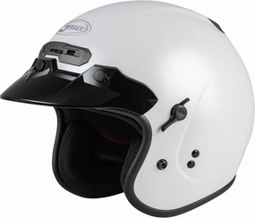 GMAX GM-32 Open-Face Helmet (Pearl White, Large) - FMVSS 218 Approved