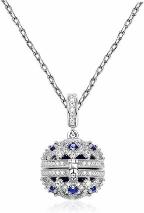 GNOCE Turtle I love you forever Parent-child Necklace 925 Sterling Silver For Teen Bride Women Mother's Day and Father's Day Gift (Essential Oil Ball)