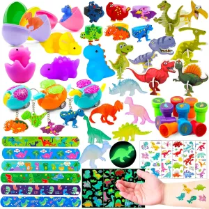 GOAUS Easter Egg Fillers Party Favors for Kids, Dinosaur Small Toys Prizes Bulk, Goodie Bags Stuffers, Treasure Box Toys for Classroom, Prize Box Birthday Goody Bags