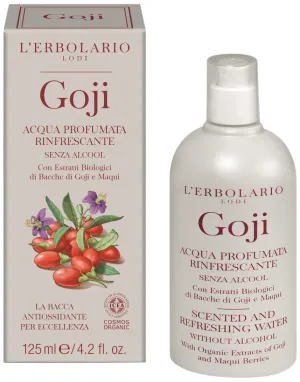 Goji Scented Refreshing Water Alcohol Free 125 Ml /4.22 Fl. Oz. L'Erbolario Lodi