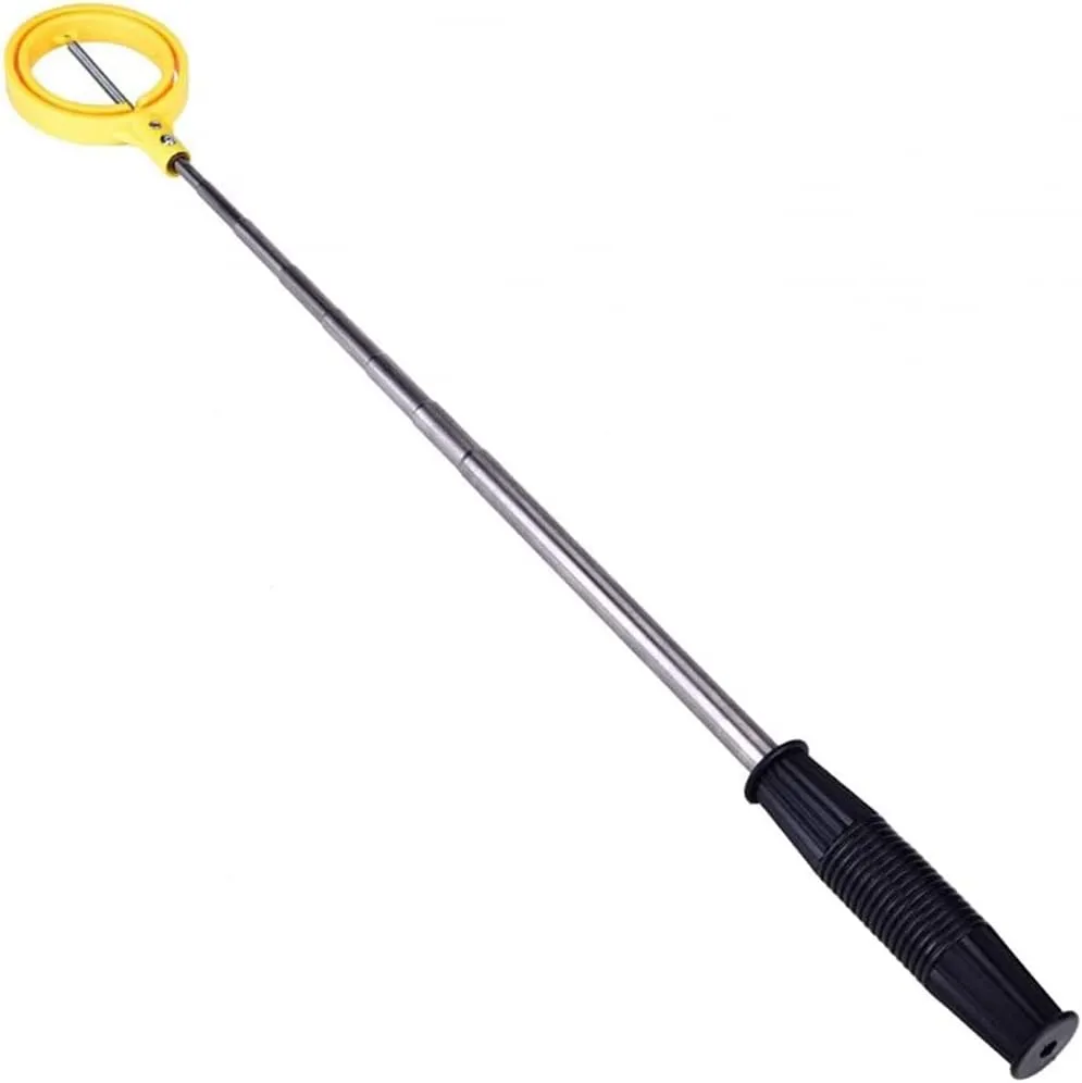 Golf Ball Picker Telescopic Tool, Two Colors Optional Portable Telescopic Golf Ball Pick Up Landing Net Shovel Pick Up-Yellow