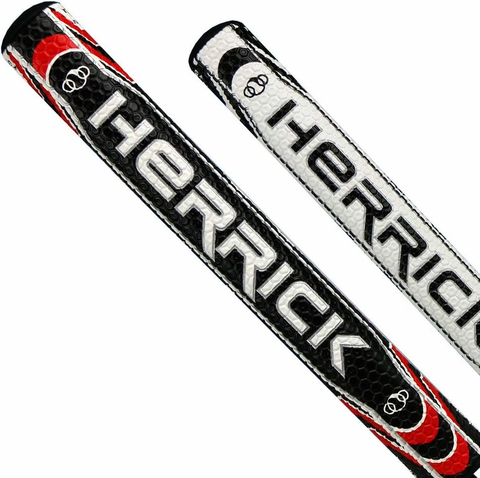 Golf Club Putter Men's Right Hand with Black Red HeadCovers PU Grip CNC Steel Mallet Professional
