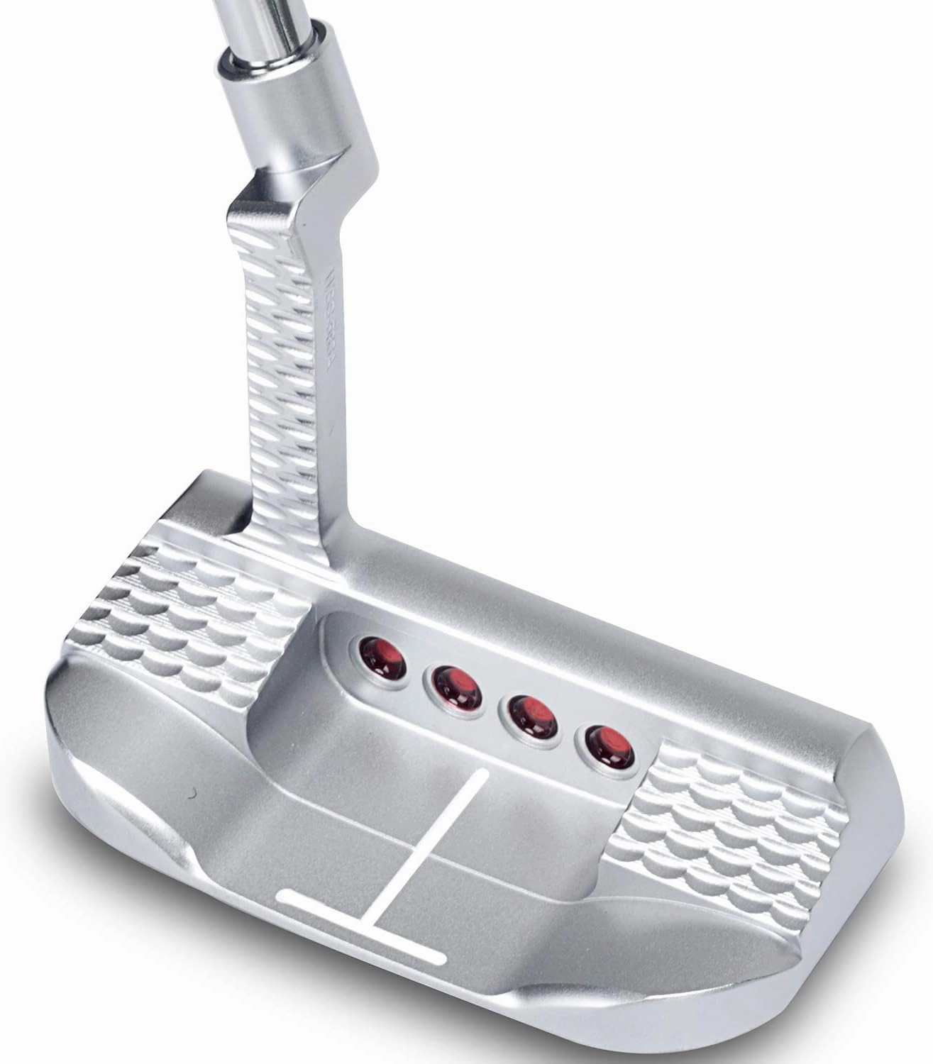 Golf Club Putter Men's Right Hand with Black Red HeadCovers PU Grip CNC Steel Mallet Professional
