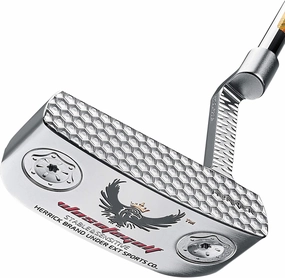 Golf Club Putter Men's Right Hand with Black Red HeadCovers PU Grip CNC Steel Mallet Professional
