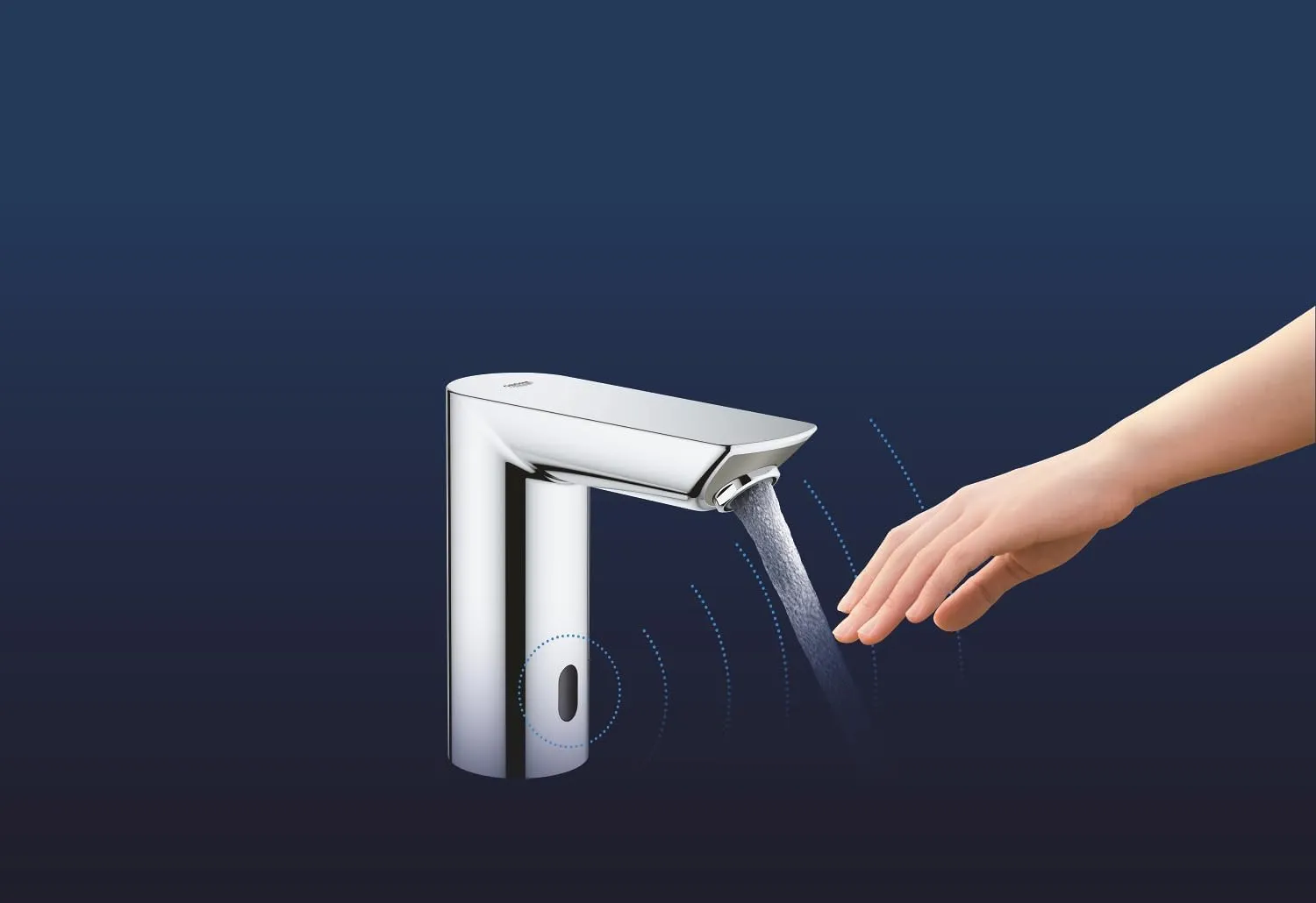 GROHE 36451000 BAU Cosmopolitan E, mit Mischung und variabel einstellbarem Temperaturbegrenzer, Chrome