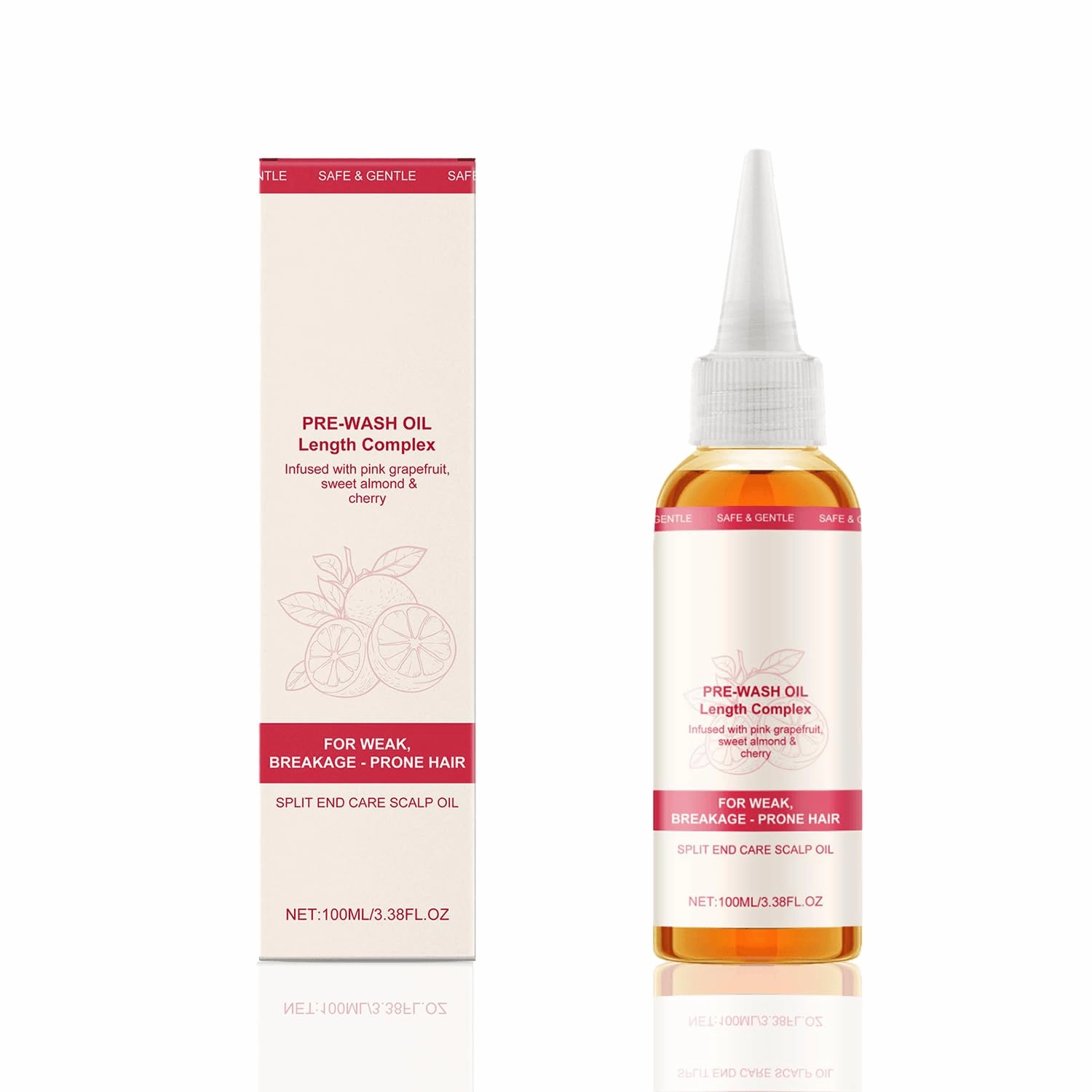 Hair Care Serum,Hair CareSyrup,Hair Scalp Serum With Ginger Root Oil,Grapefruit Extract,Sweet Almond Extract,Cherry Fruit Extract,Nourishes,Moisturizes,Shine Enhancing,Repair Damage,Strength Hair
