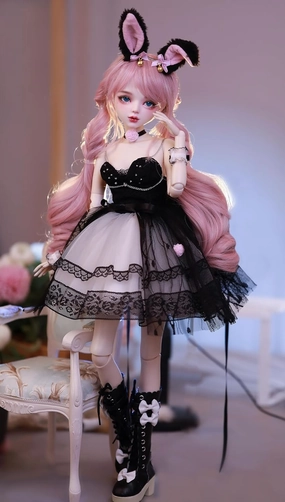 Hand-Painted BJD Doll, 1/3 Anime Doll with 31 Movable Joints, for Girls, Desk and Wall Decor, 22.8 Inches Tall BJD Doll(Handmade Makeup Plus)