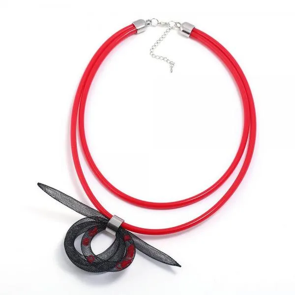 Handmade Tube Necklace Round Tube Necklace Hollow Necklace
