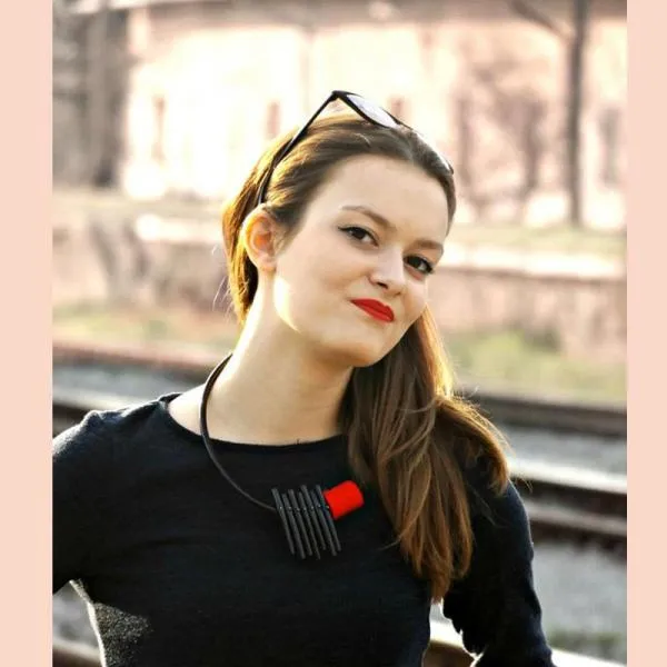 Handmade Tube Necklace Round Tube Necklace Hollow Necklace