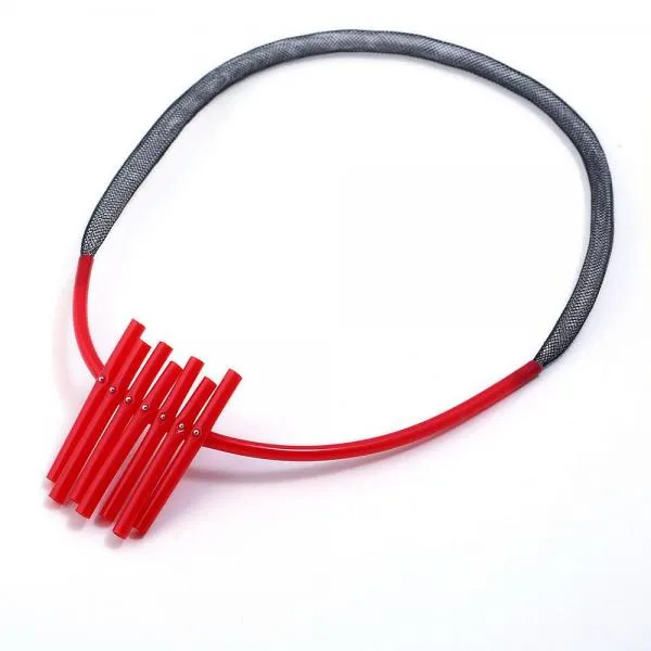 Handmade Tube Necklace Round Tube Necklace Hollow Necklace