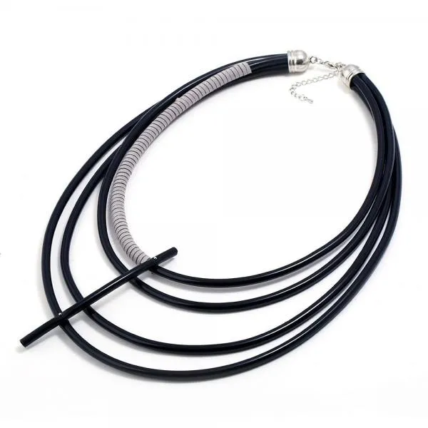 Handmade Tube Necklace Round Tube Necklace Hollow Necklace