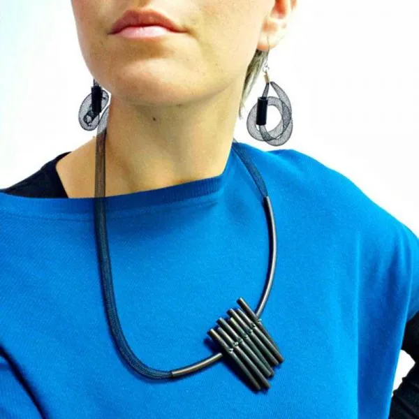 Handmade Tube Necklace Round Tube Necklace Hollow Necklace
