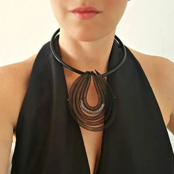 Handmade Tube Necklace Round Tube Necklace Hollow Necklace