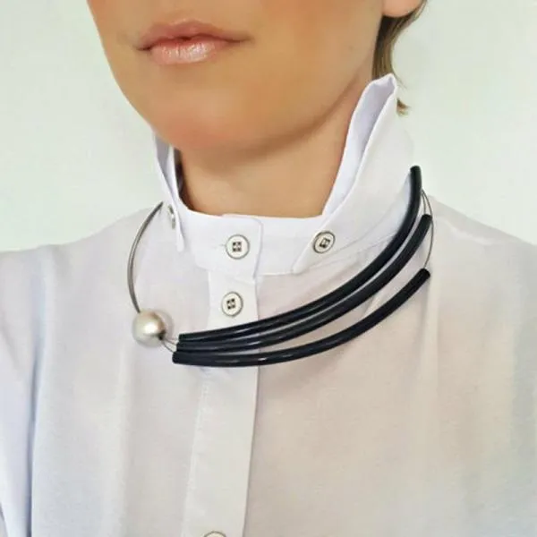 Handmade Tube Necklace Round Tube Necklace Hollow Necklace