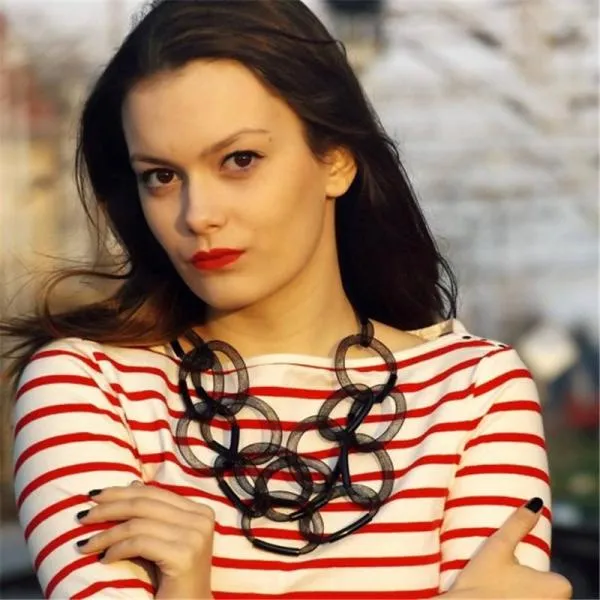 Handmade Tube Necklace Round Tube Necklace Hollow Necklace