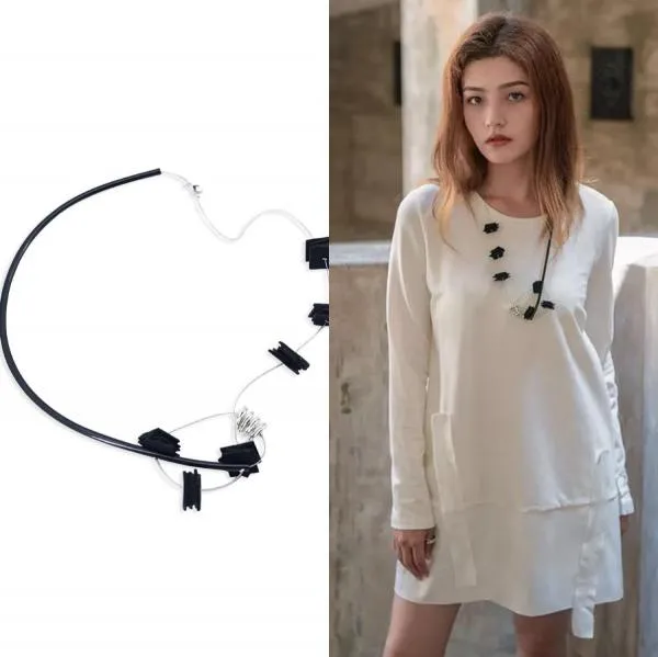 Handmade Tube Necklace Round Tube Necklace Hollow Necklace