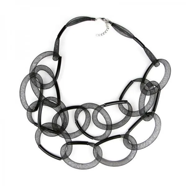 Handmade Tube Necklace Round Tube Necklace Hollow Necklace
