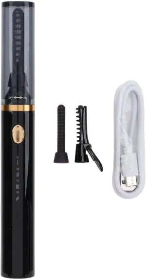 Heated Eyelash Curler, Rechargeable Electric Eyelashes Curlers with Type C, with 3 Heating Modes for All Types of Lashes (Black)