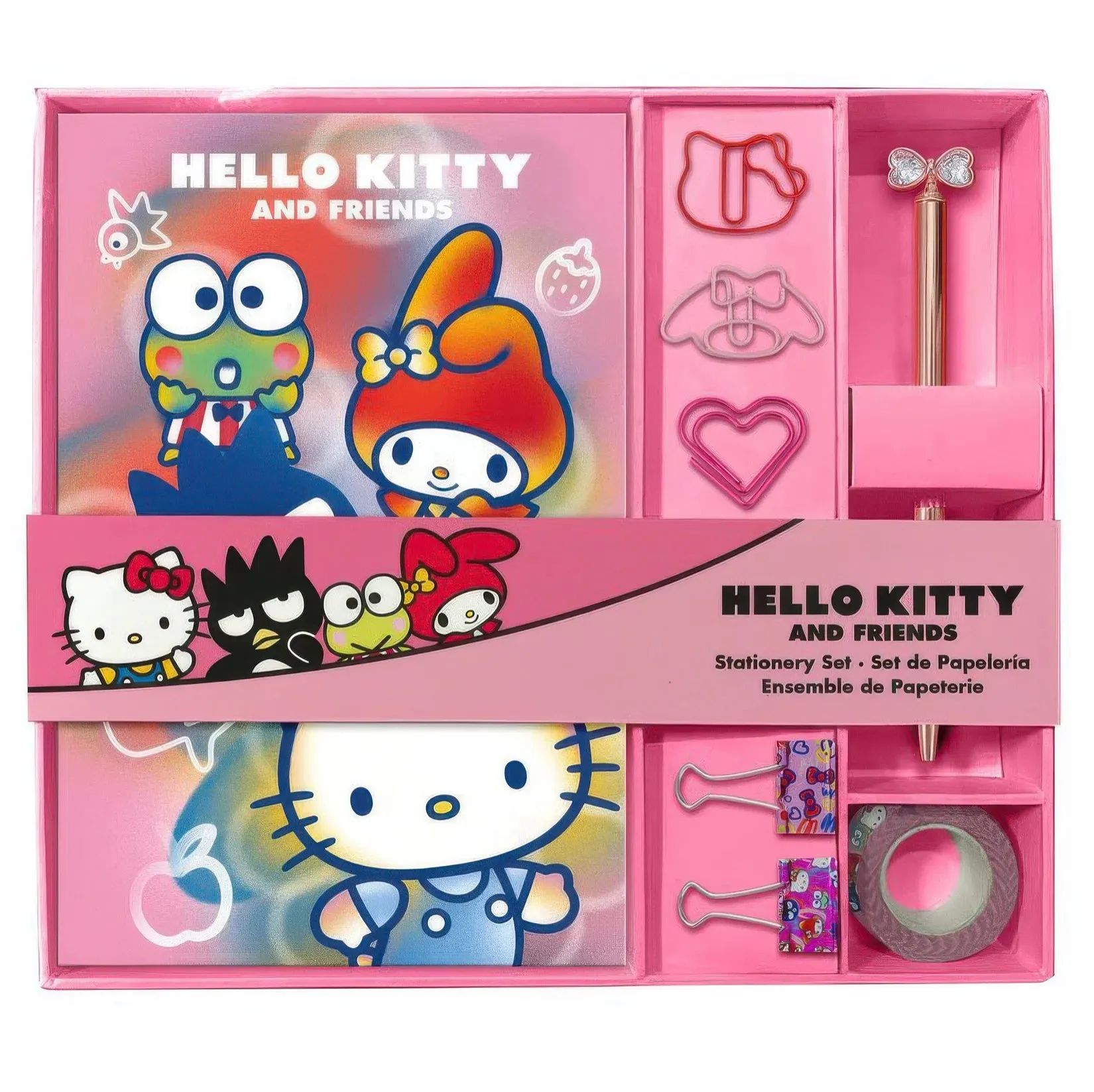 Hello Kitty Stationery Set with Notebook and Accessories