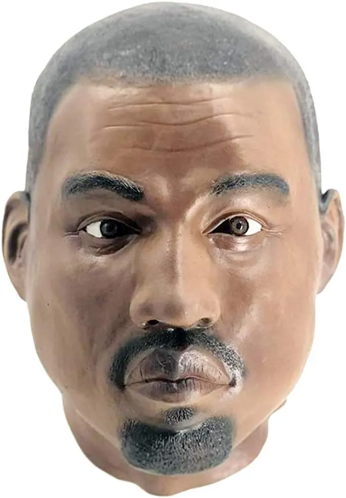 HENGYUTOYMASK Realistic Black Man Latex Mask Celebrity Male Man Rubber Mask Halloween Novelty Costume Party